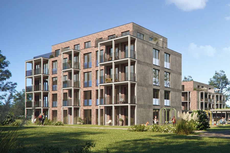 Moderne Wohnsiedlung