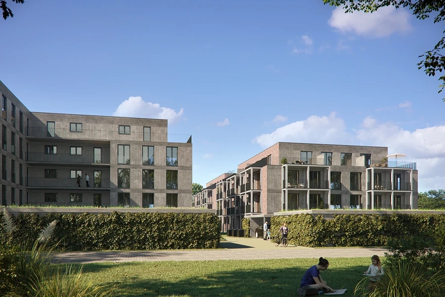 Moderne Wohnsiedlung